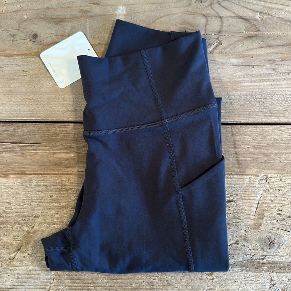 NWT- Fabletics PureLuxe HW Pocket Full length Legging- MIDNIGHT (27 inch inseam) - Picture 7 of 12
